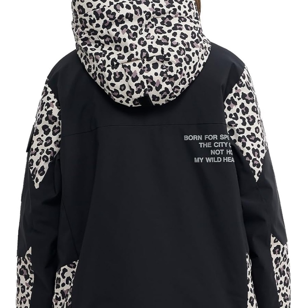 Women's Black and White Snow Jacket snowboard ski - Picture 2 of 4